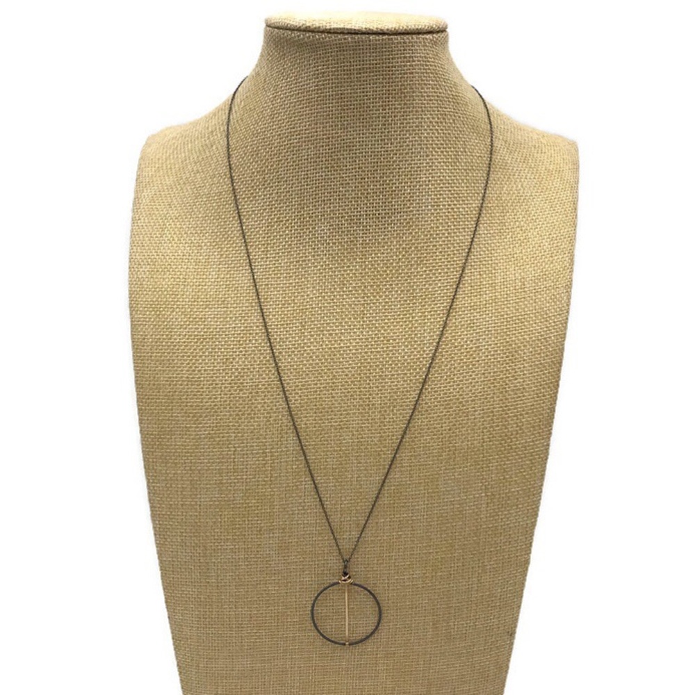 Freshie & Zero Sterling Silver Circle Minimalist Necklace